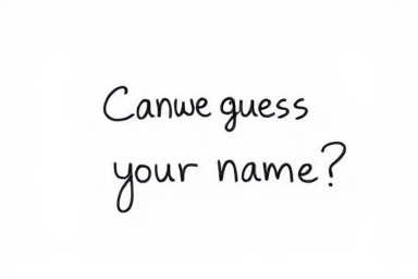 Can we guess your name