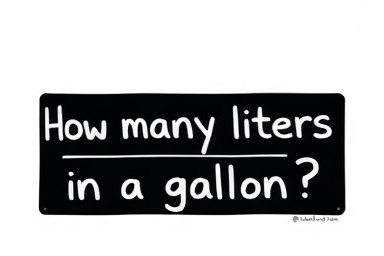 How many liters in a gallon