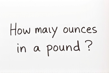 How many ounces in a pound