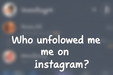 Who unfollowed me on instagram