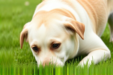 Why do dogs eat grass
